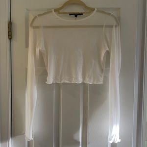 Naked Wardrobe Sheet Crop Top